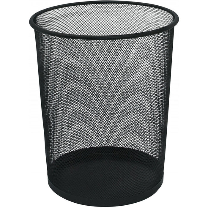 Kosz na śmieci Q-Connect 19L metalowy czarny