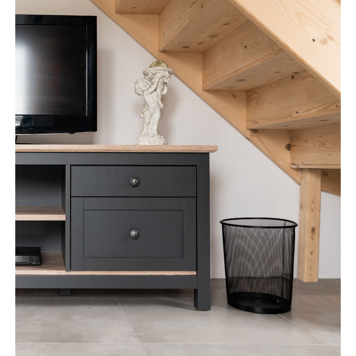 METAL BIN 12L BLACK
