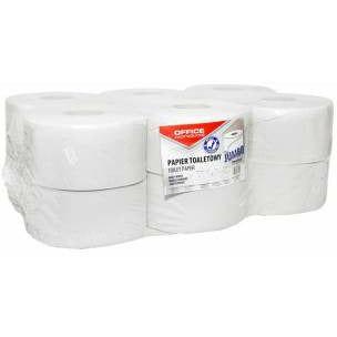 Papier toaletowy Office Products Jumbo 120m 1w makulatura biały (12)