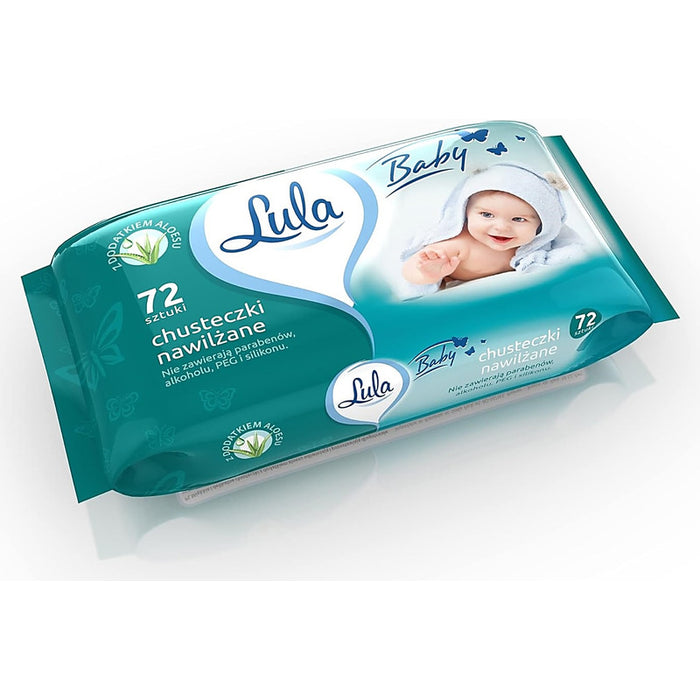 Lula Baby Wet Wipes with Aloe Vera (72)