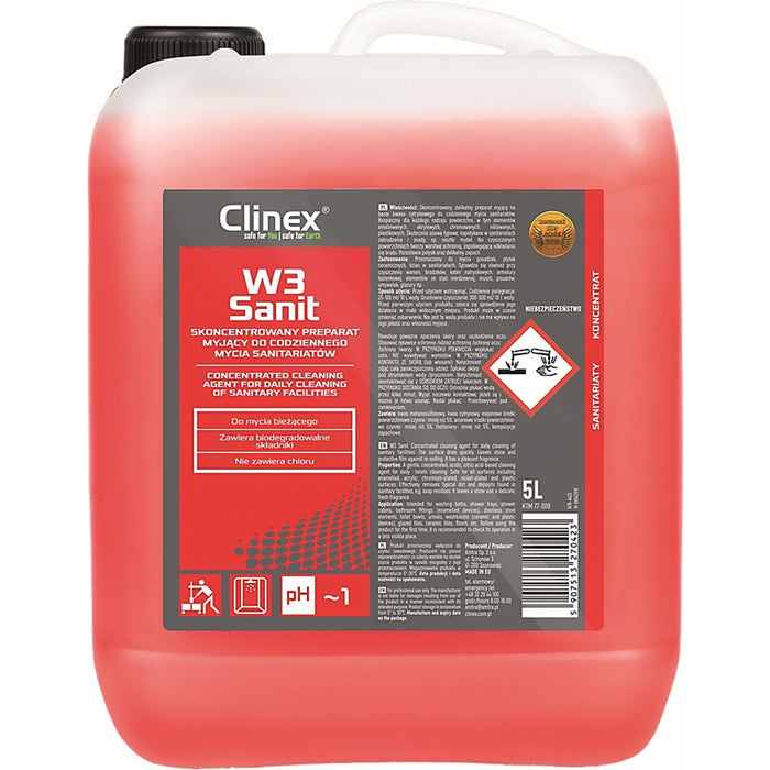 CLINEX W3 Sanit 5L, for sanitary cleaning