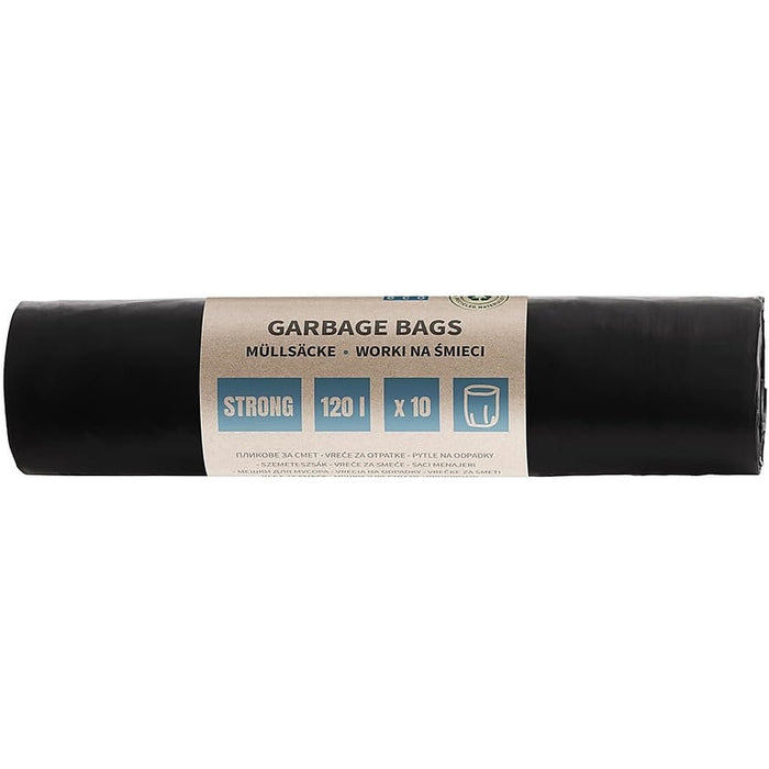Worki na śmieci DONAU ECO, mocne (LDPE), 120l, 10