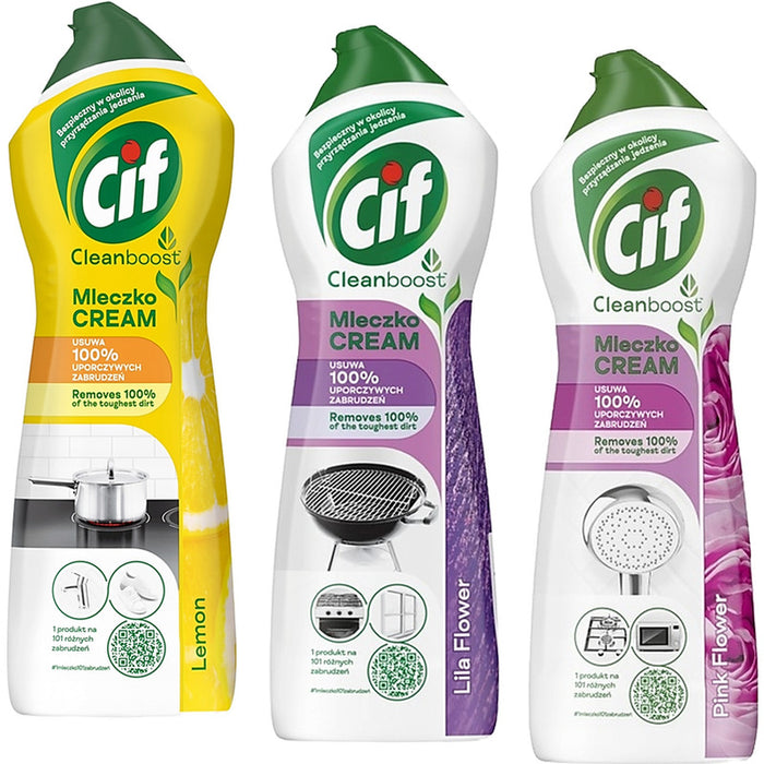 Cif Cleanboost Cleaning Milk 780g Lilac