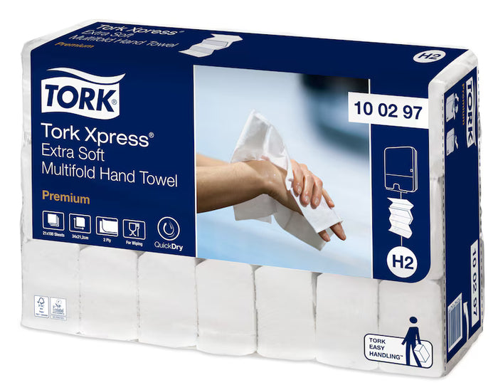Ręcznik papierowy składany 4-panelowy – Tork 100297 Xpress H2