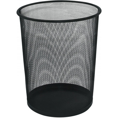 Q-Connect 19L Black Metal Waste Bin