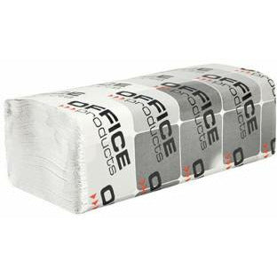 Ręczniki składane Office Products ZZ 1w makulatura białe (20x200)