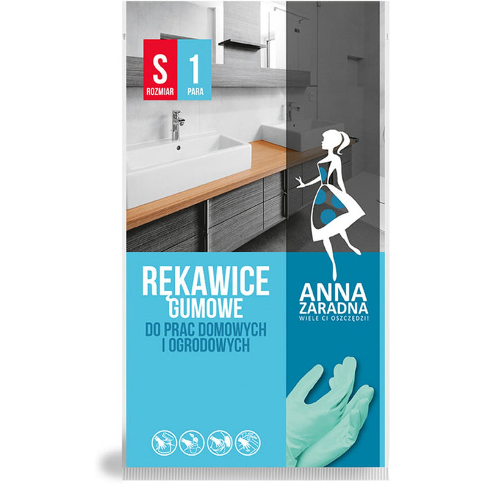 RĘKAWICE GOSPODARCZE GUMOWE "S"