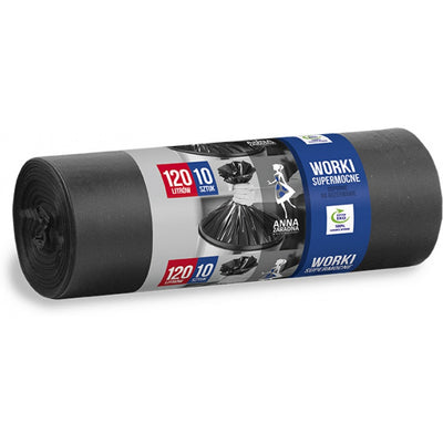 REFUSE SACKS 120L LDPE BLACK (10)