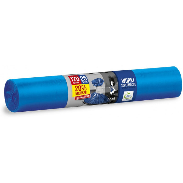 GARBAGE BAGS 120L LDPE BLUE (25)