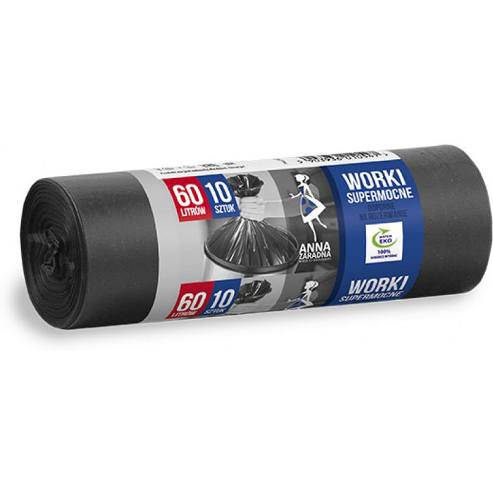 WORKI NA ŚMIECI 60L LDPE CZARNE (10)