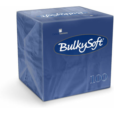 BulkySoft 24x24cm 2-ply navy blue cellulose napkins (100)