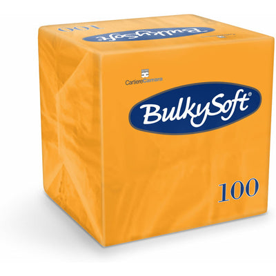 BulkySoft 24x24cm 2-ply cellulose napkins orange (100)