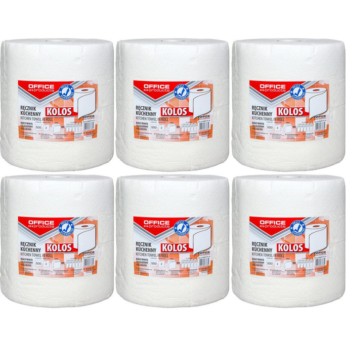 Ręczniki w rolce Office Products 100m 2w celuloza białe (6)