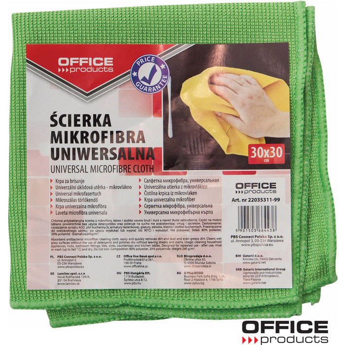 Microfiber cloth Office Products 30x30cm mixed colors