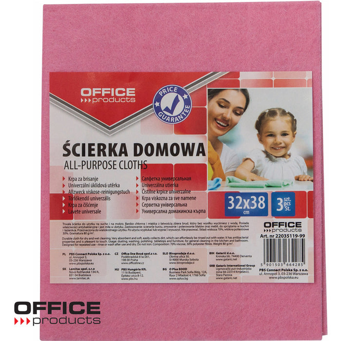 Office Products Wipes 32x38cm 70% Viscose (3)