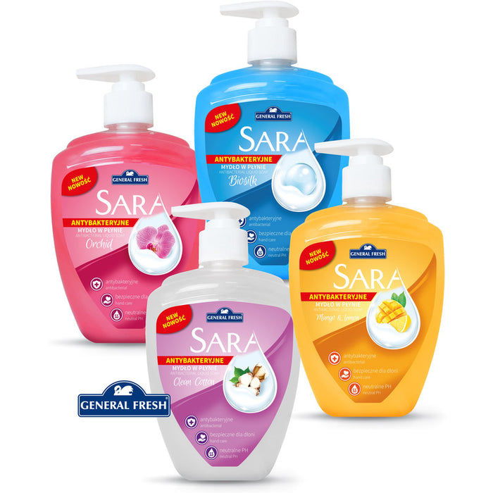 Liquid soap Sara 500ml mango and lemon