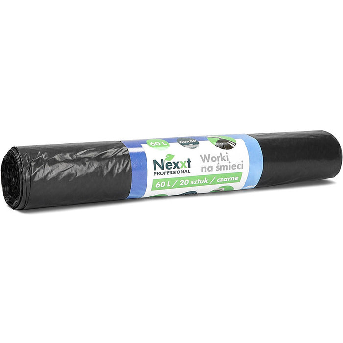 Rubbish bags Nexxt 60L LDPE black (20)