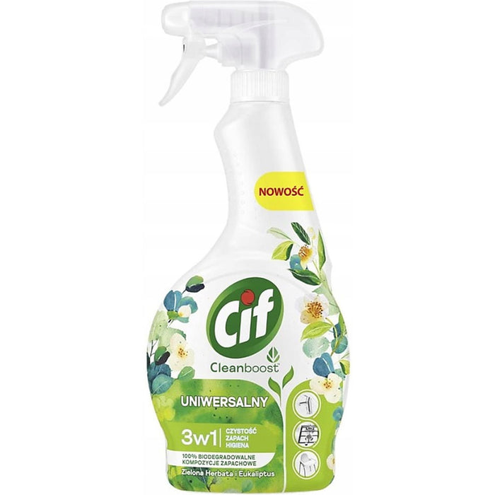 Cif Cleanboost Universal Spray 500ml Green Tea & Eucalyptus
