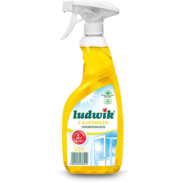 Glass cleaner Ludwik 600ml Lemon with alcohol